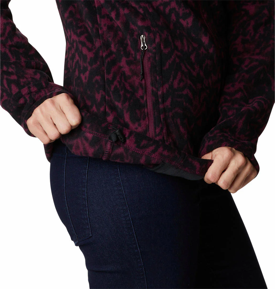 Columbia Women Purple Fast Trek Printed Jkt - Image 3