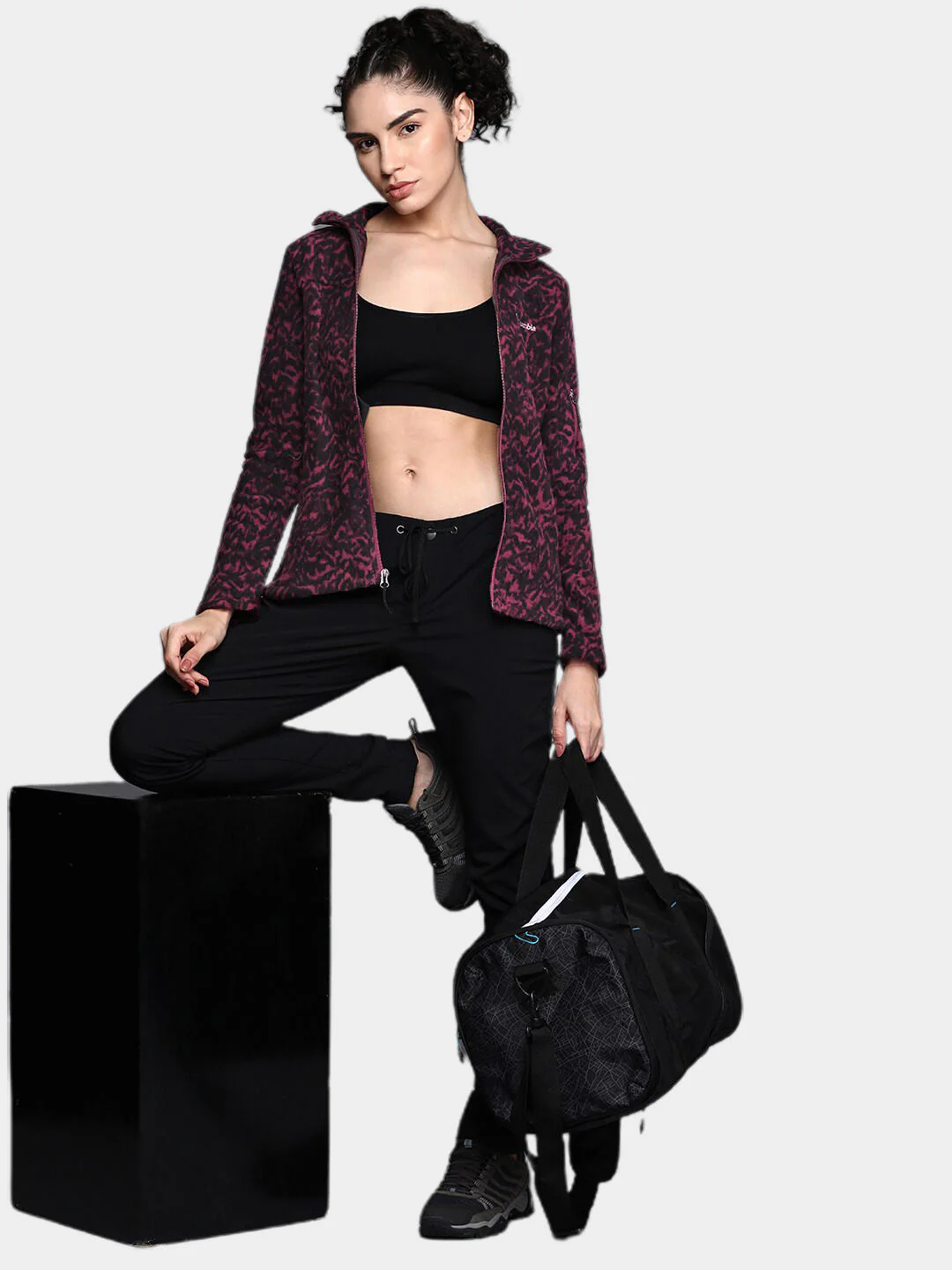 Columbia Women Purple Fast Trek Printed Jkt - Image 9