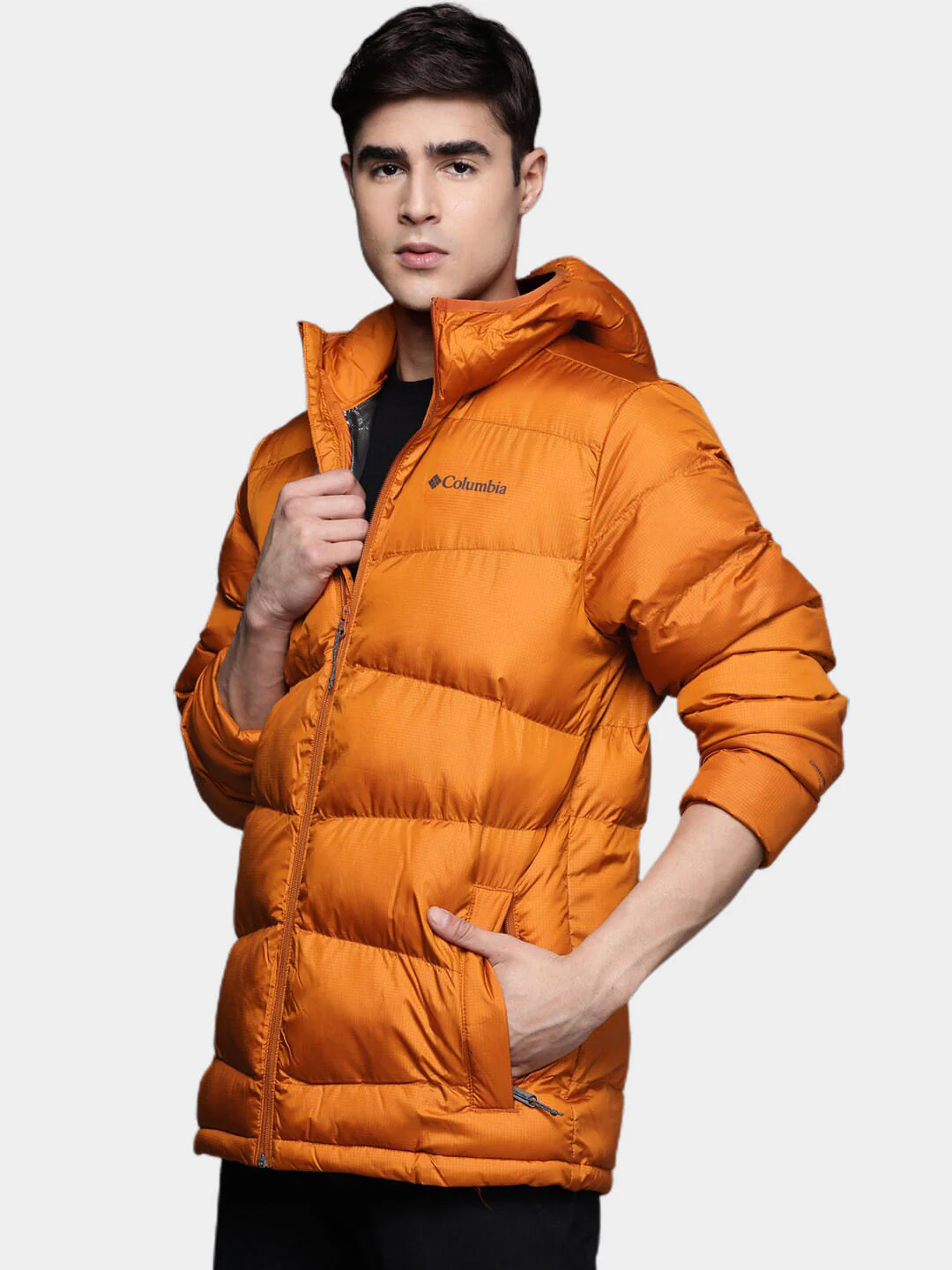 Columbia Men Orange Fivemile Butte Hooded Jacket - Image 12