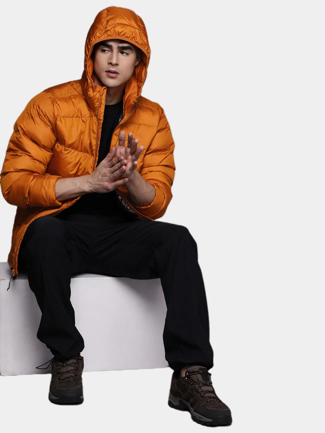Columbia Men Orange Fivemile Butte Hooded Jacket - Image 13