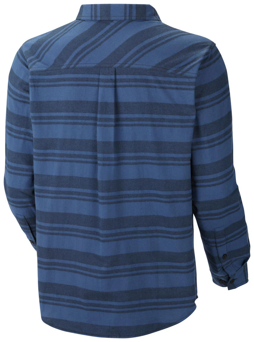 Columbia Men Navy Blue Flare Gun Flannel III Long Sleeve Shirt - Image 2
