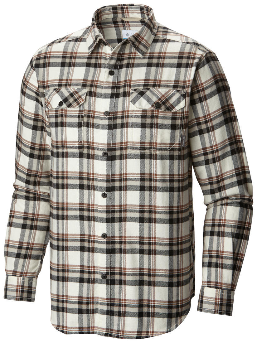 Columbia Men White Flare Gun Flannel III Long Sleeve Shirt