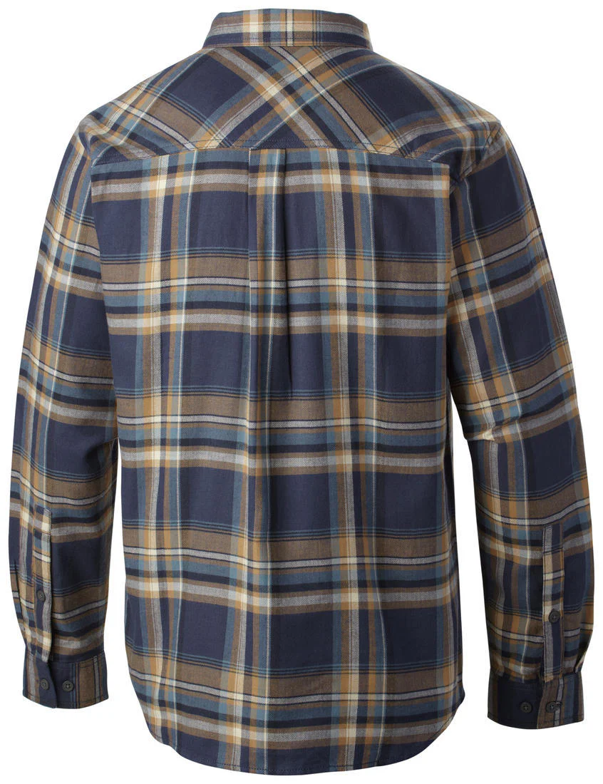 Columbia Men Navy Blue Flare Gun Flannel III Long Sleeve Shirt - Image 2