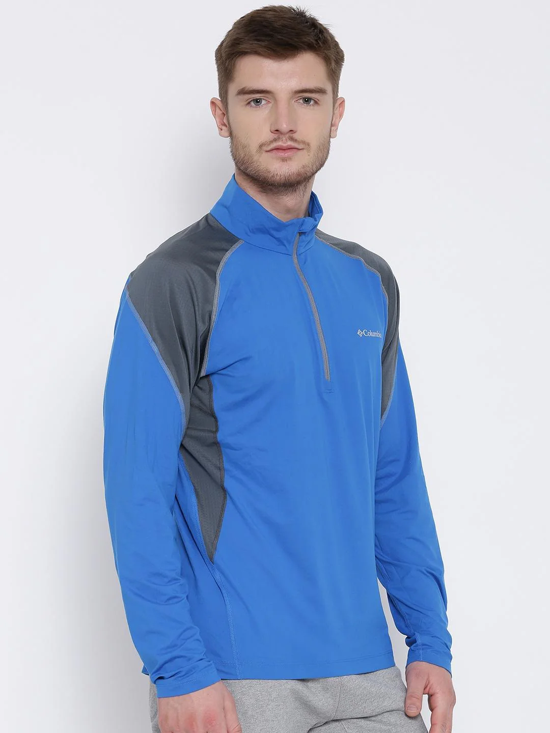 Columbia Men Blue Freeze Degree II Half Zip Long Sleeve - Image 3