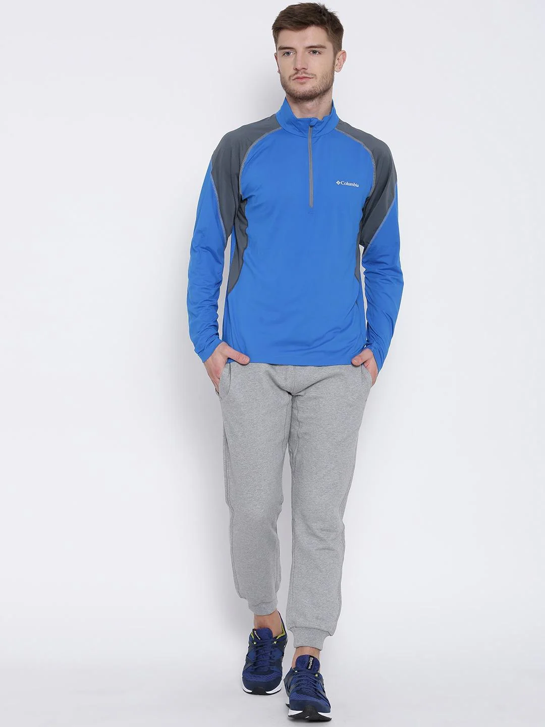 Columbia Men Blue Freeze Degree II Half Zip Long Sleeve - Image 5