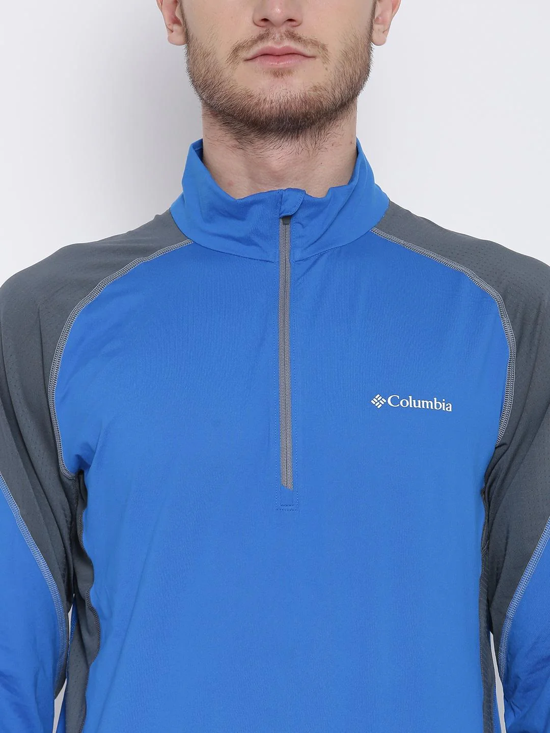 Columbia Men Blue Freeze Degree II Half Zip Long Sleeve - Image 6