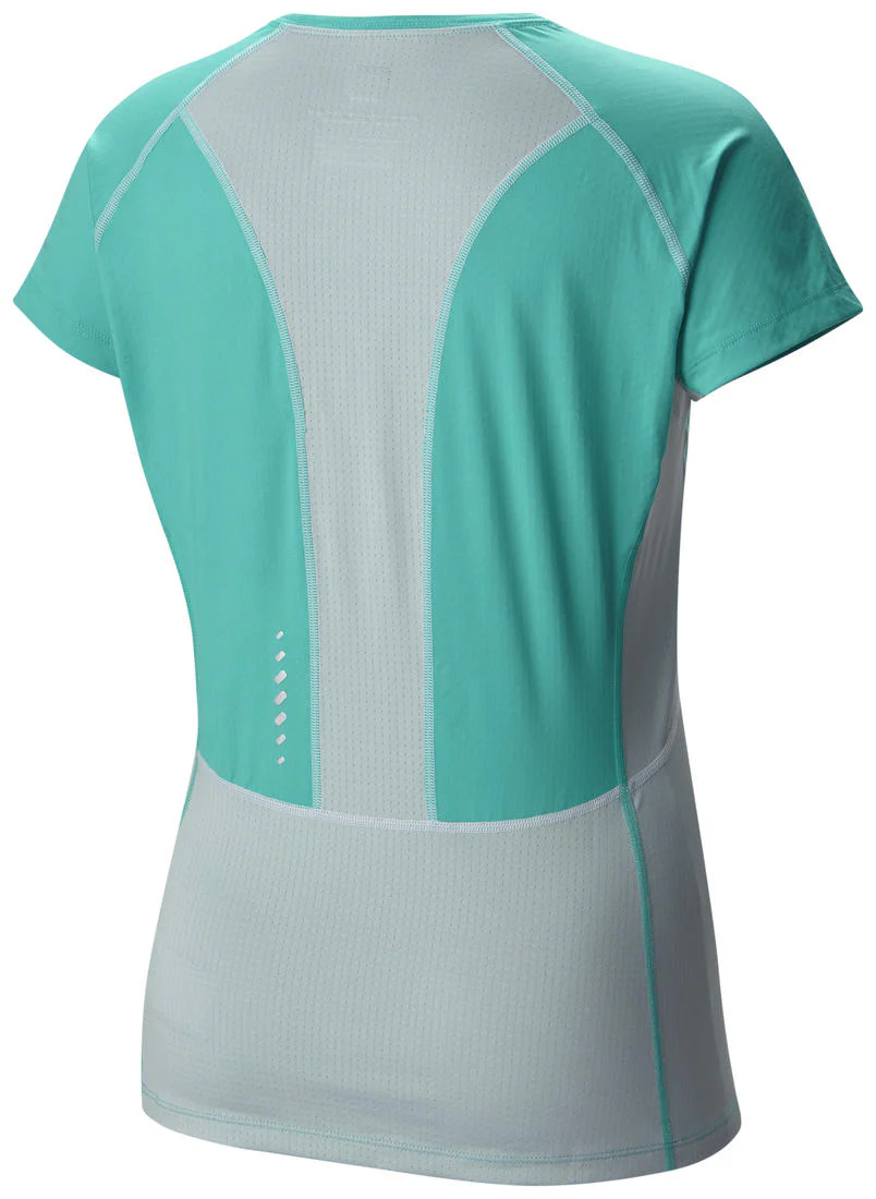 Columbia Women Green Freeze Degree III Short Sleeve Shirt (Sun Protection) - Image 2