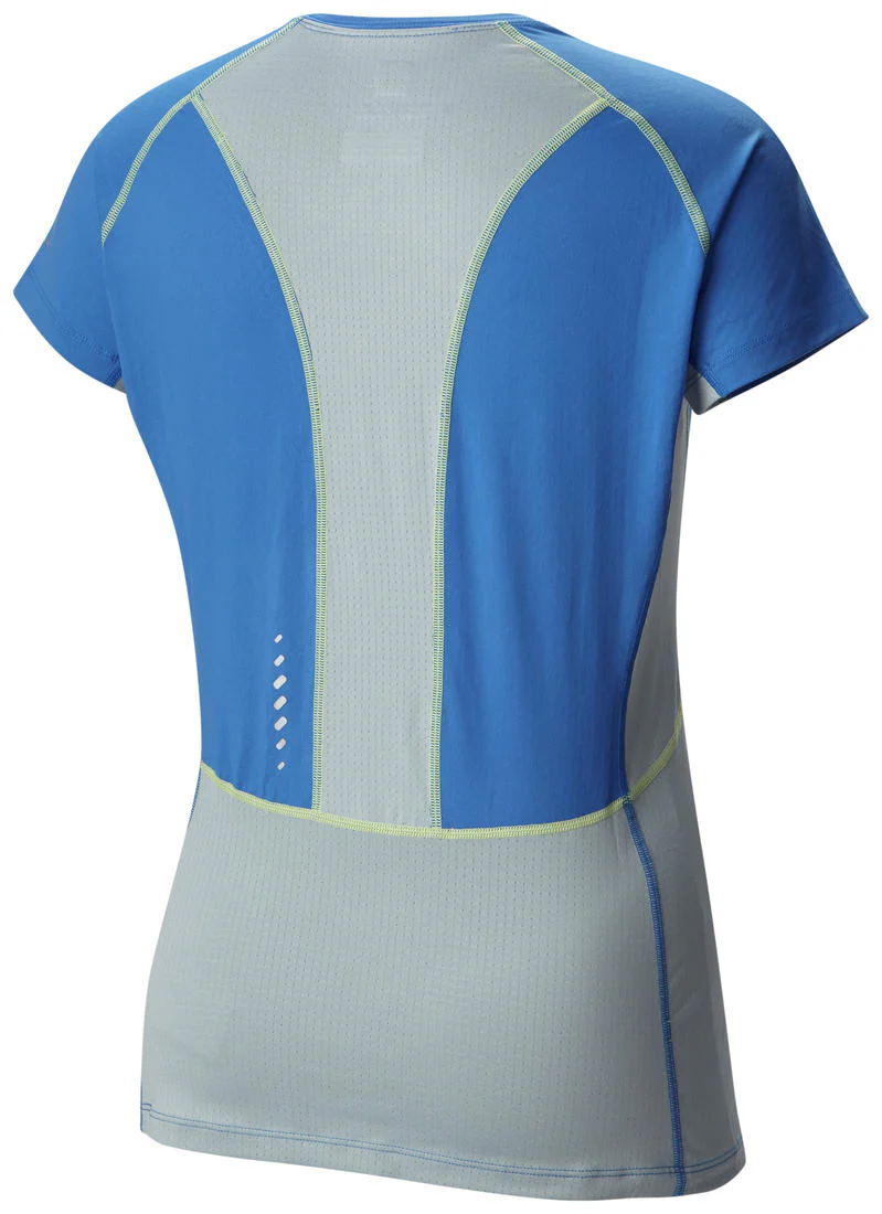 Columbia Women Blue Freeze Degree III Short Sleeve Shirt (Sun Protection) - Image 2