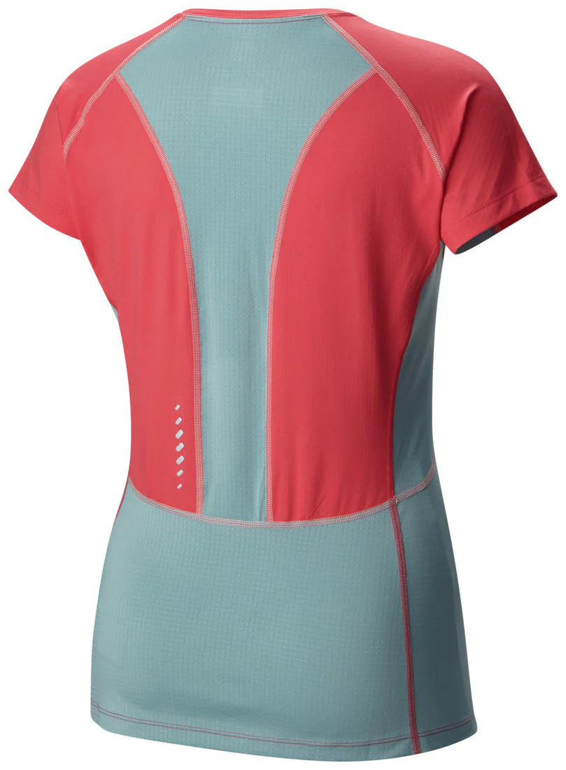 Columbia Women Red Freeze Degree III Short Sleeve Shirt (Sun Protection) - Image 2