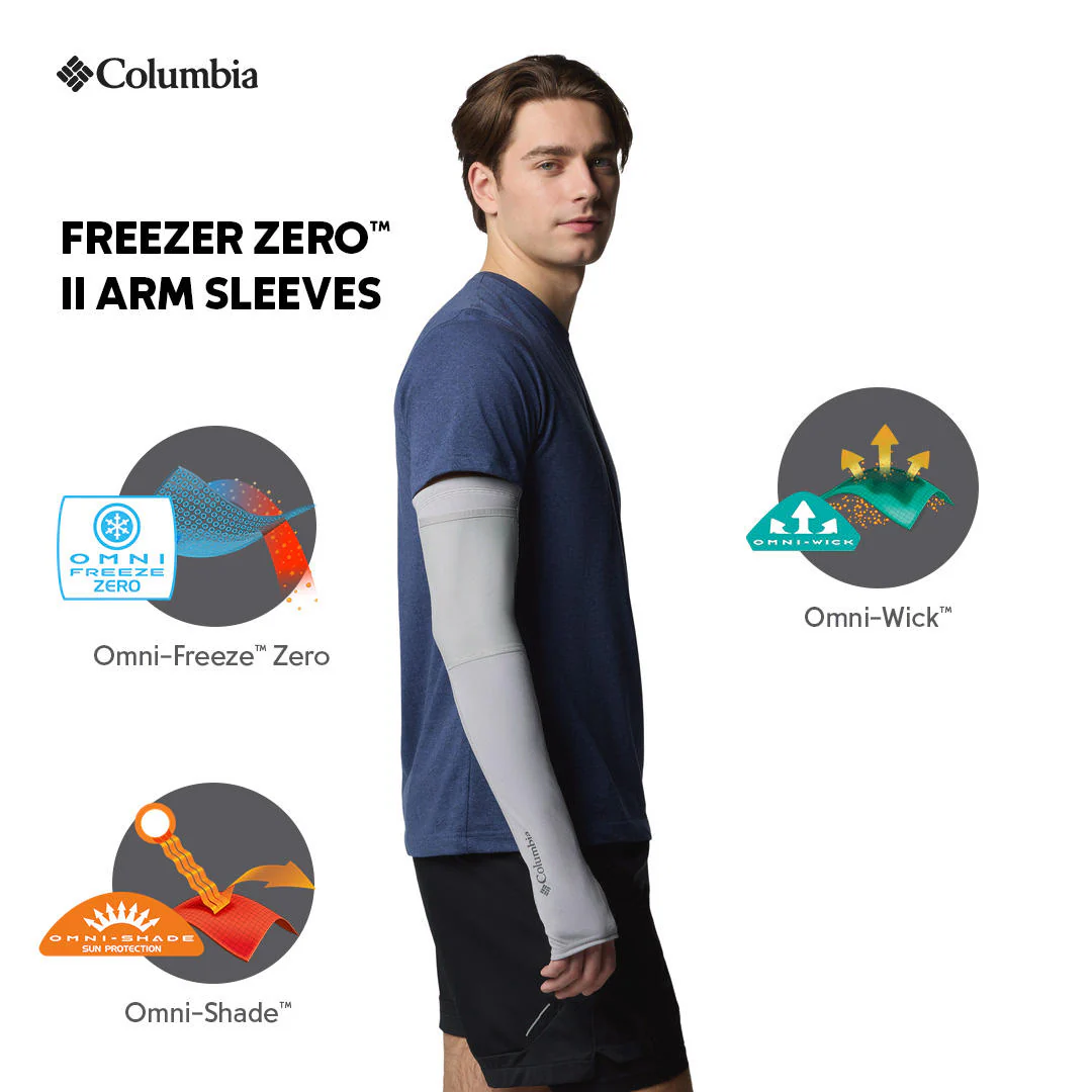 Columbia Unisex Black Freezer Zero II Arm Sleeves (Sun Protection) - Image 2