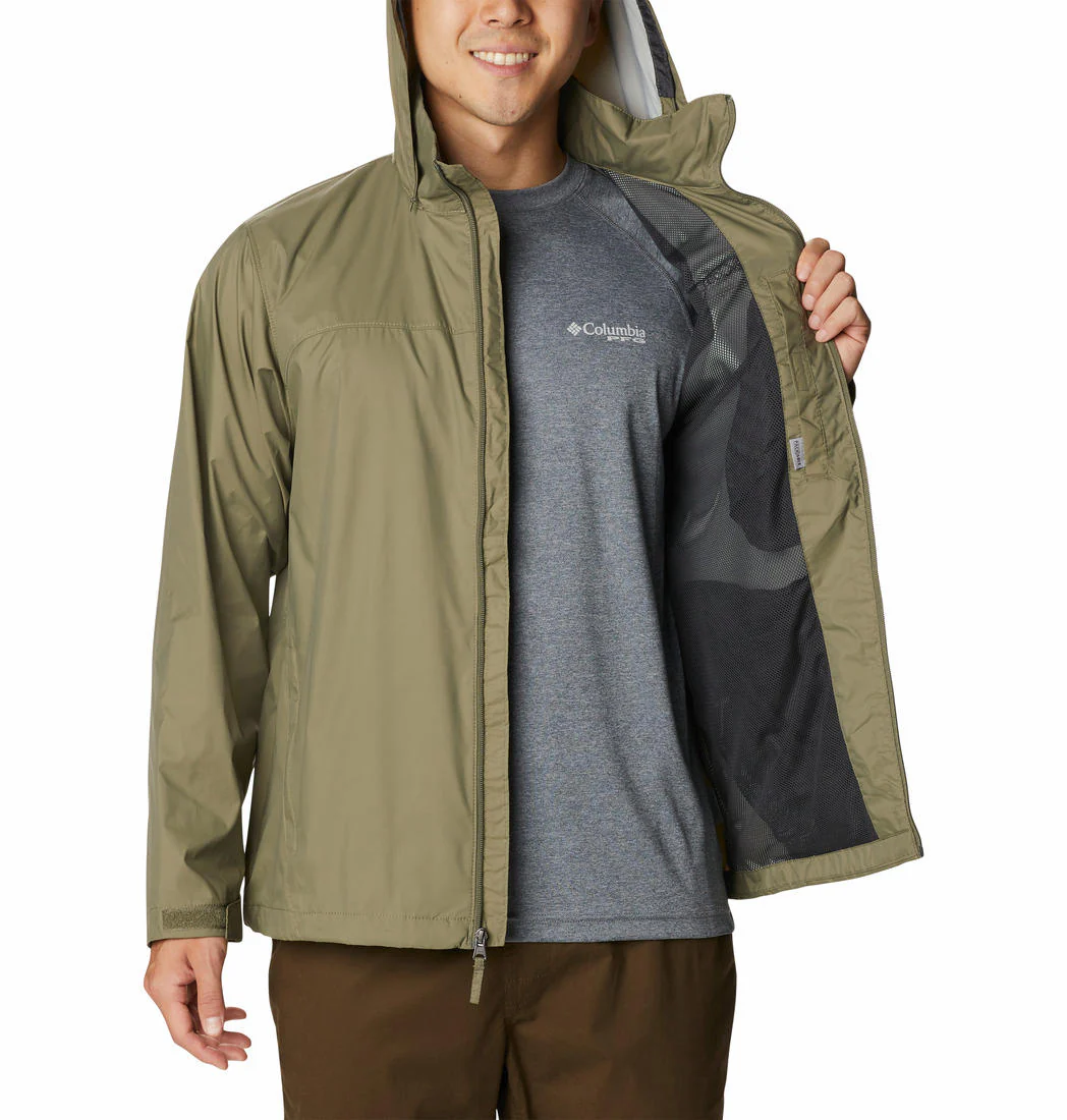 Columbia Men Green Glennaker Lake Rain Jacket - Image 3