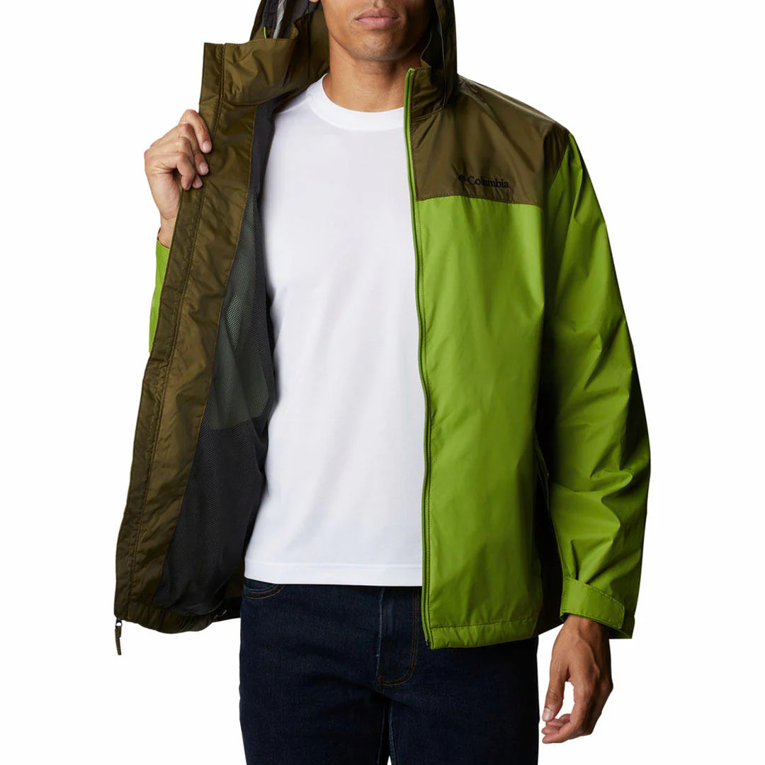 Columbia Men Green Glennaker Lake Rain Jacket - Image 2