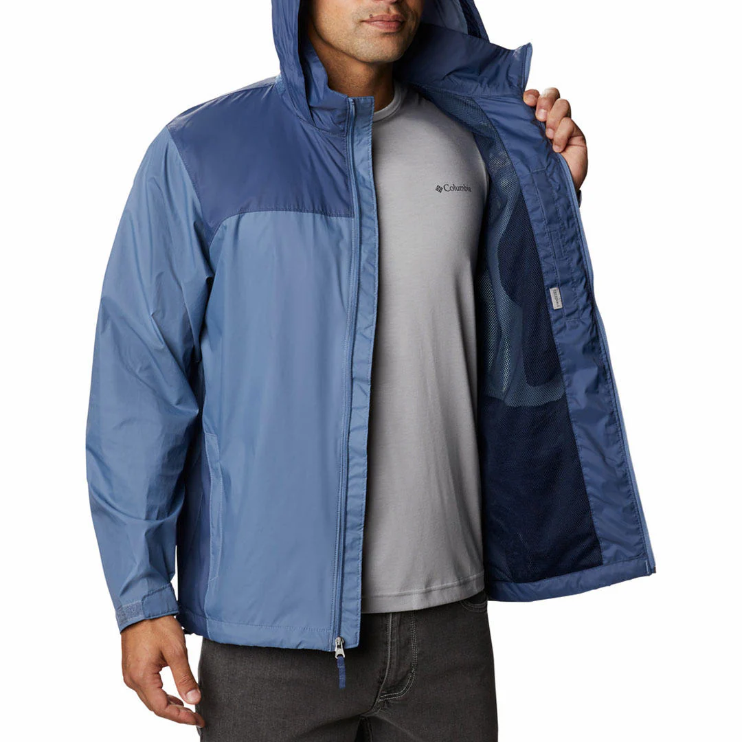 Columbia Men Blue Glennaker Lake Rain Jacket - Image 2