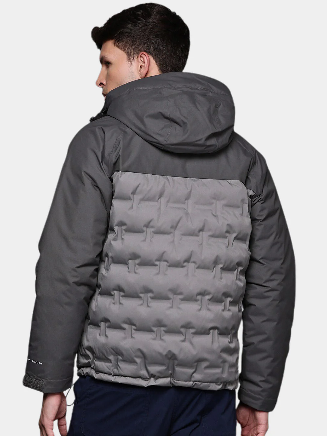 Columbia Men Grey Grand Trek II Down Hooded Jacket - Image 13