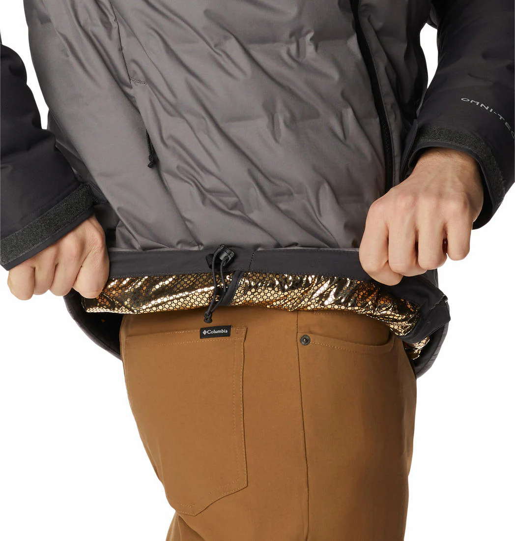 Columbia Men Grey Grand Trek II Down Hooded Jacket - Image 5