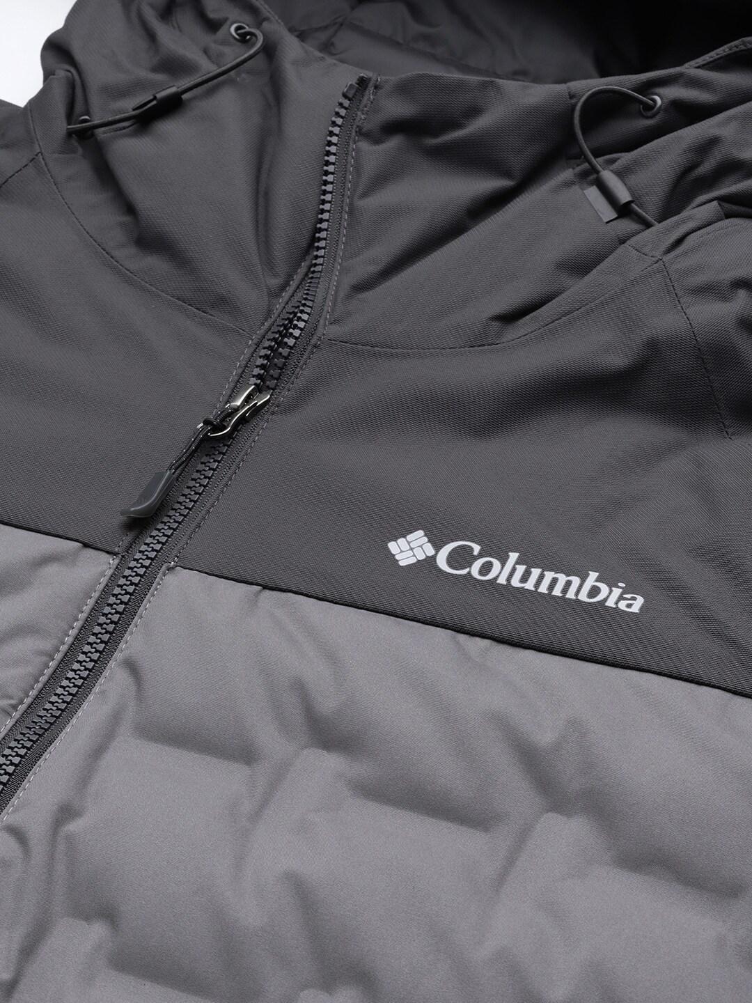 Columbia Men Grey Grand Trek II Down Hooded Jacket - Image 8
