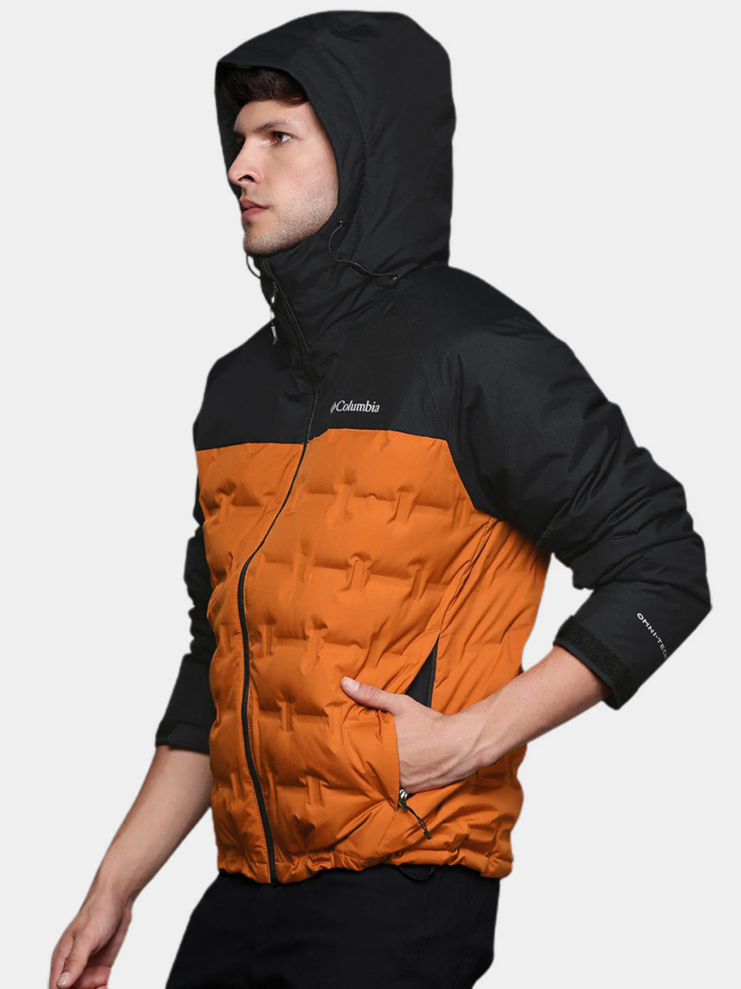 Columbia Men Orange Grand Trek II Down Hooded Jacket - Image 12