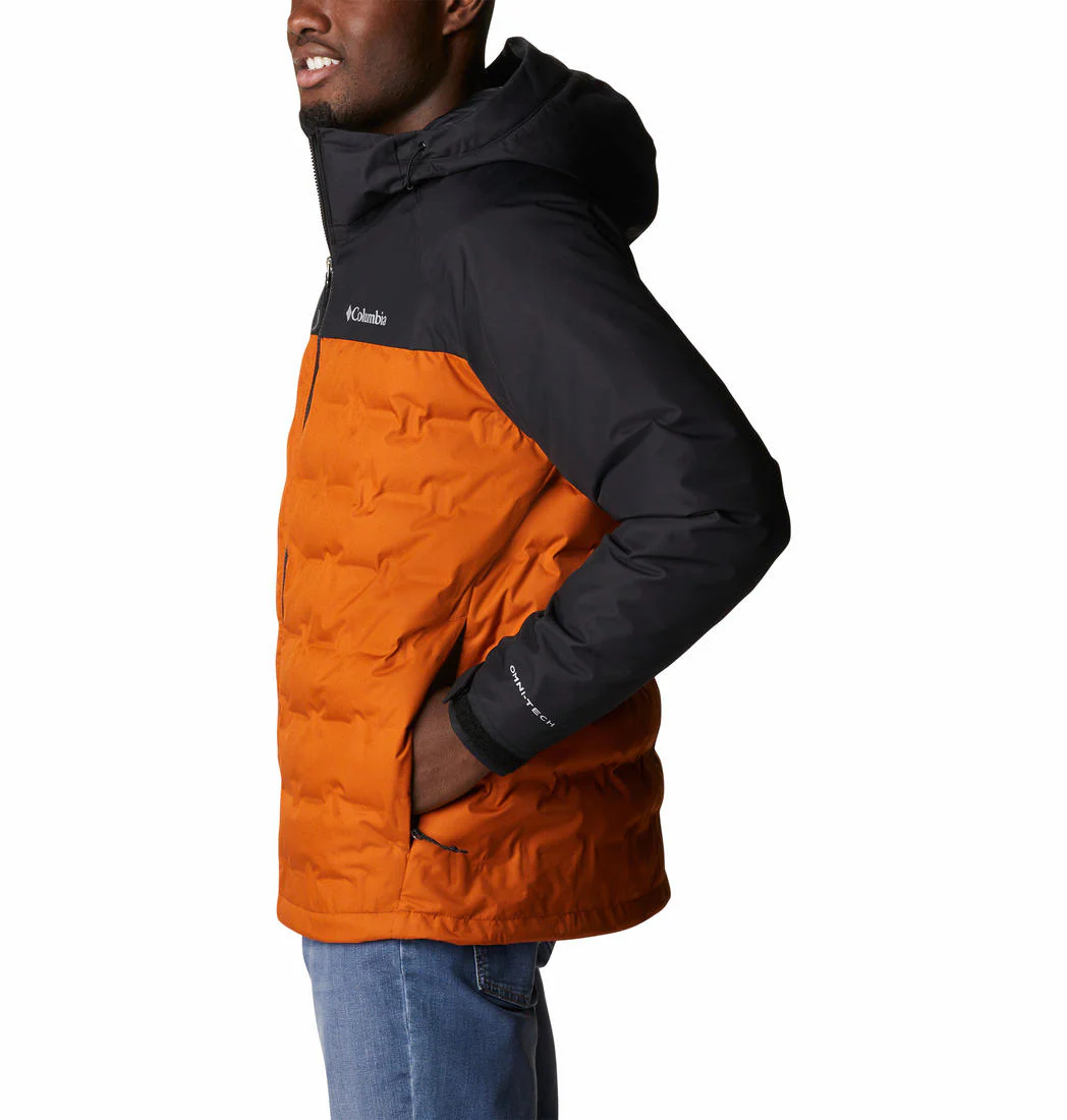 Columbia Men Orange Grand Trek II Down Hooded Jacket - Image 2