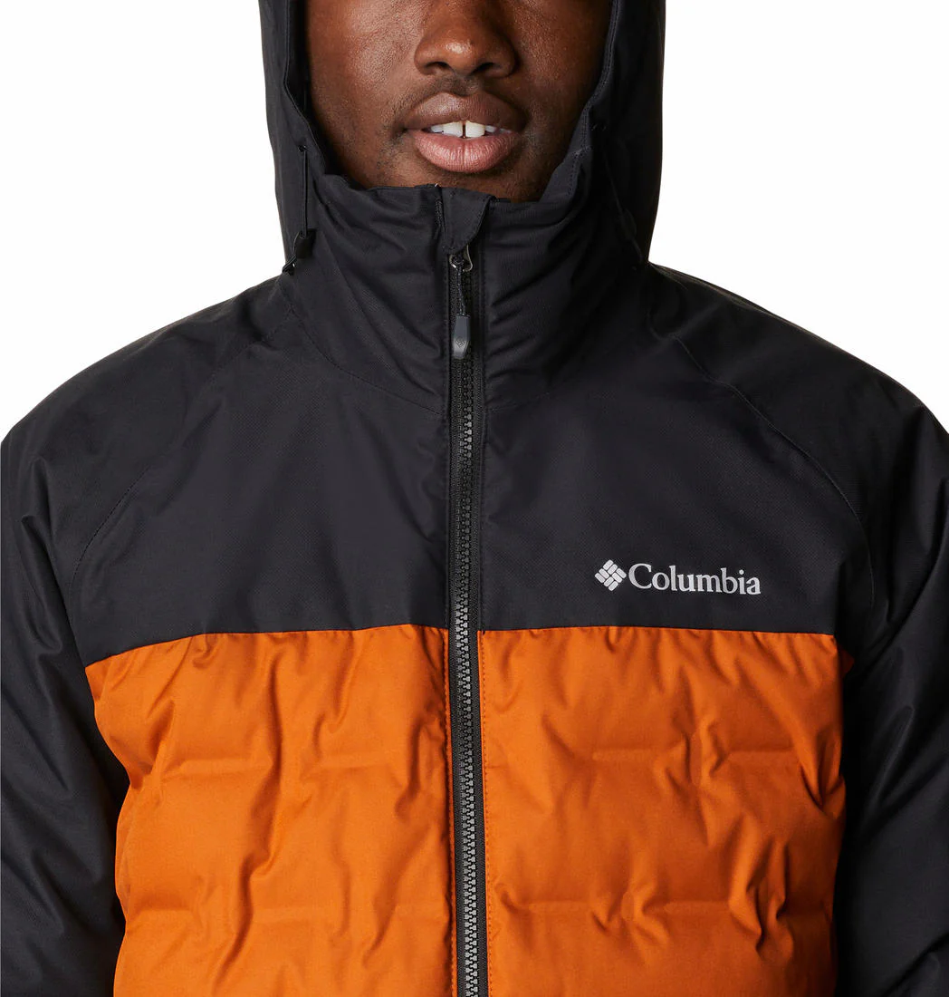 Columbia Men Orange Grand Trek II Down Hooded Jacket - Image 3