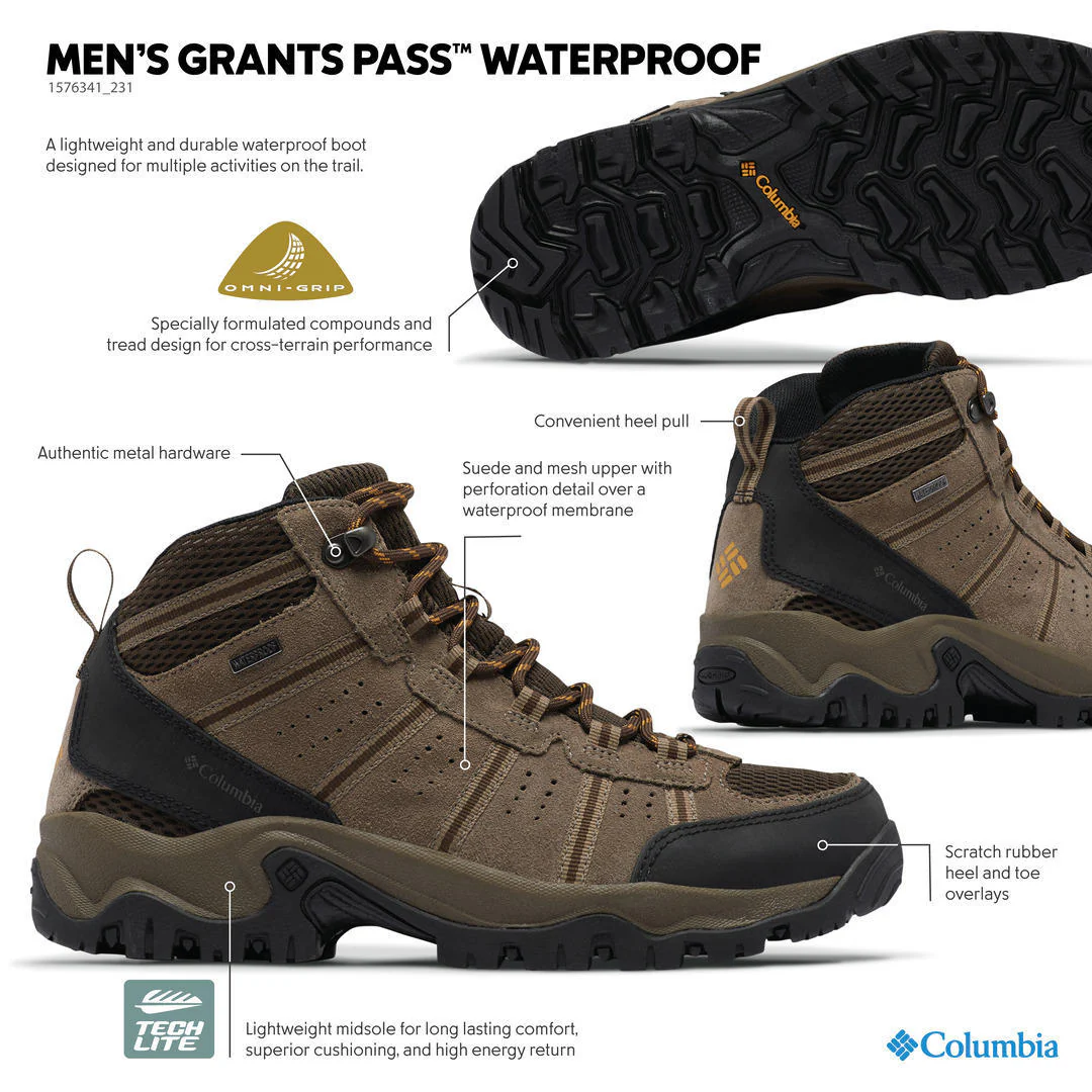Columbia Men Brown GRANTS PASS WATERPROOF - Image 2