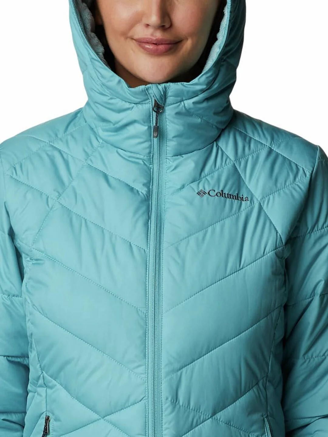 Columbia Women Blue Heavenly Hooded Jacket - Image 2