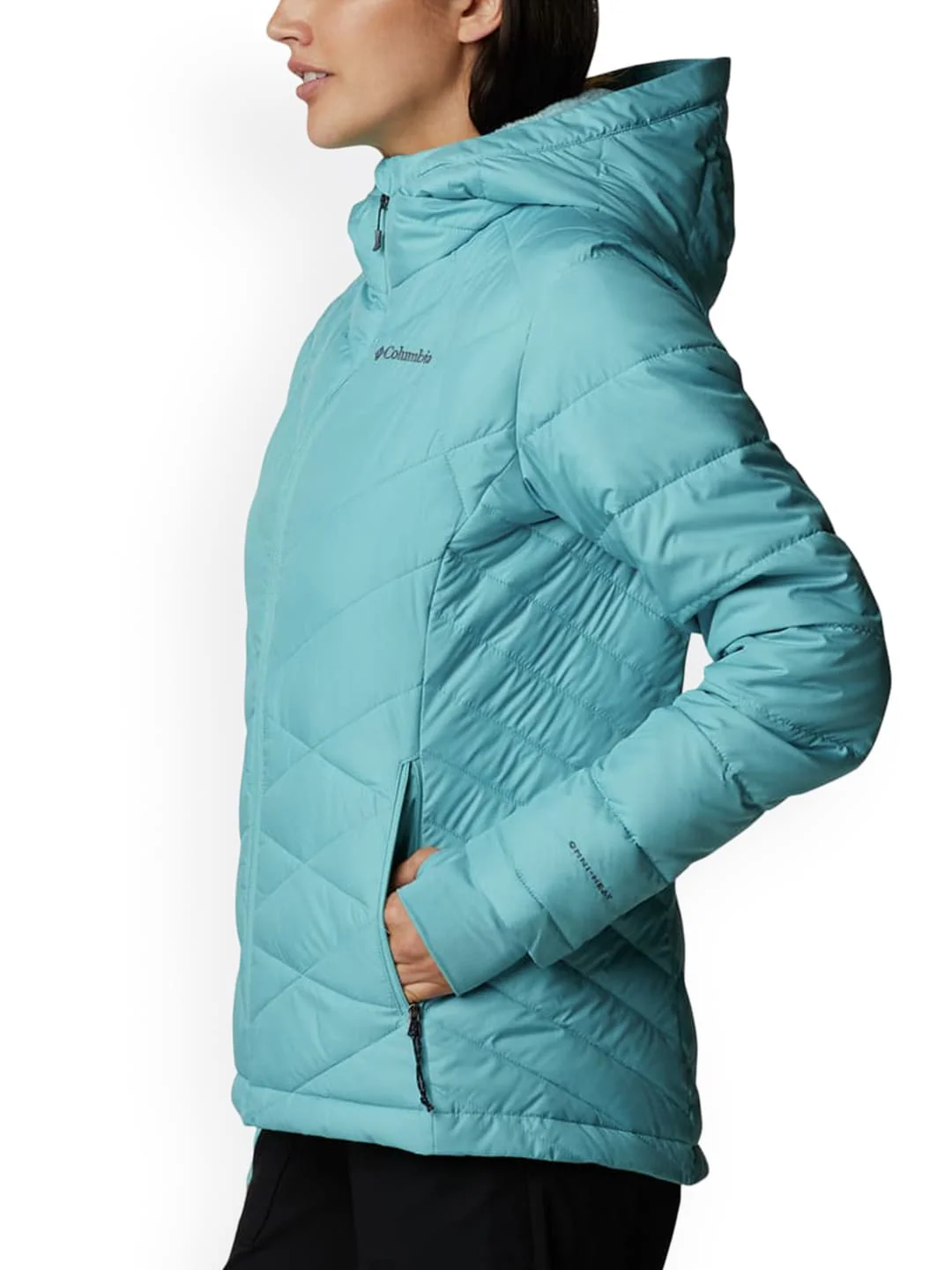 Columbia Women Blue Heavenly Hooded Jacket - Image 3