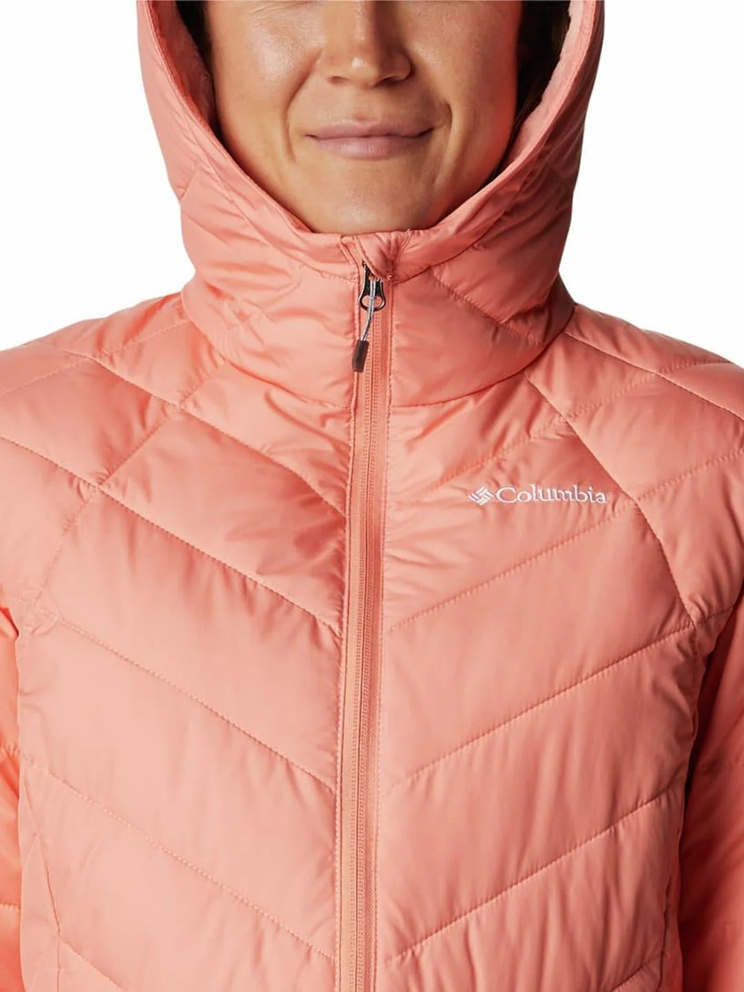 Columbia Women Peach Heavenly Hooded Jacket - Image 2