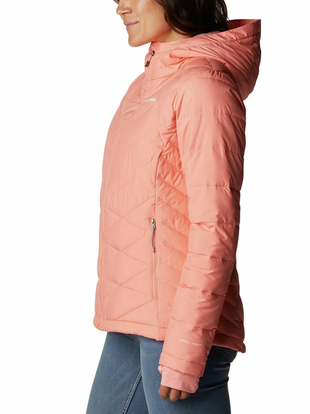 Columbia Women Peach Heavenly Hooded Jacket - Image 3