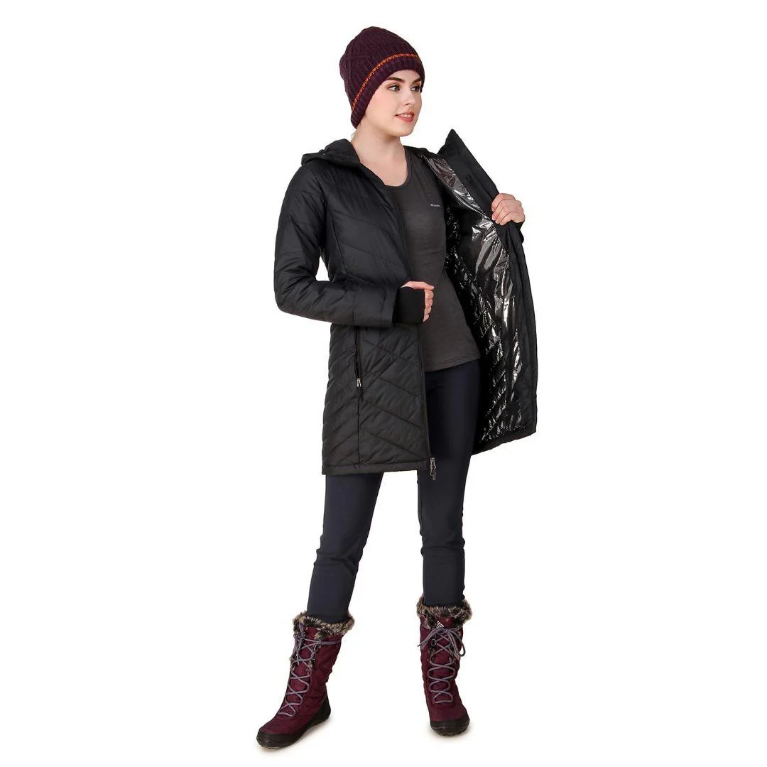 Columbia Women Black Heavenly Long Hooded Jacket - Image 4