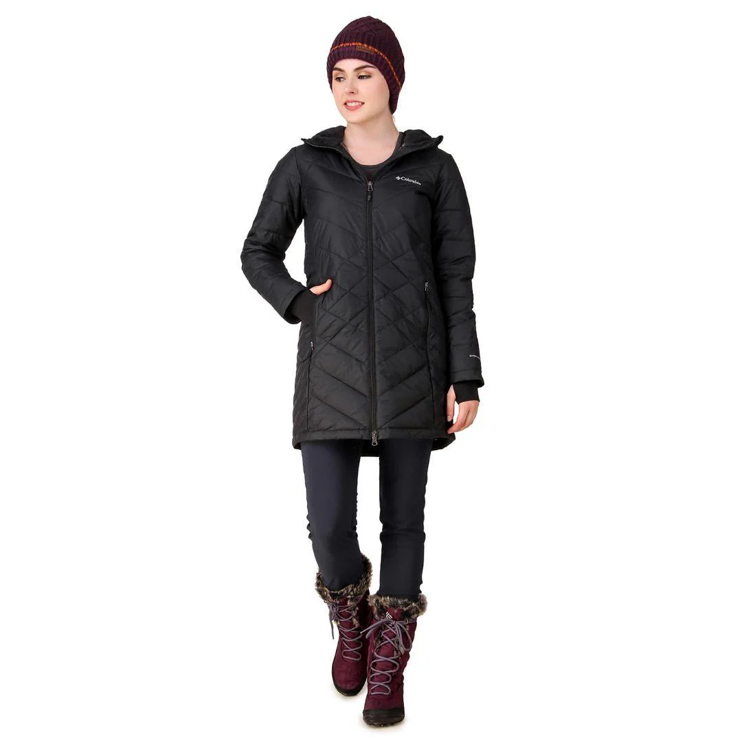 Columbia Women Black Heavenly Long Hooded Jacket - Image 5