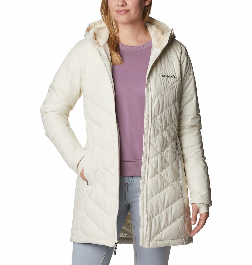 Columbia Women White Heavenly Long Hooded Jacket - Image 5