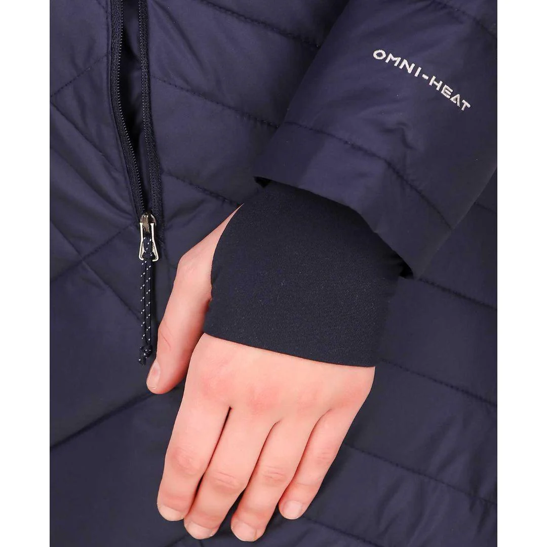 Columbia Women Navy Blue Heavenly Long Hooded Jacket - Image 2
