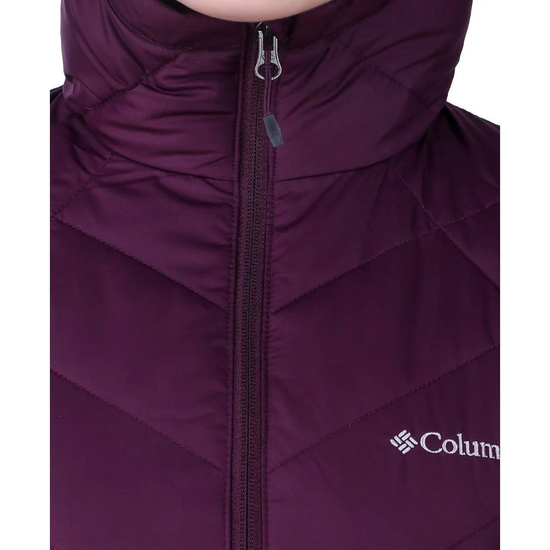 Columbia Women Maroon Heavenly Long Hooded Jacket - Image 2