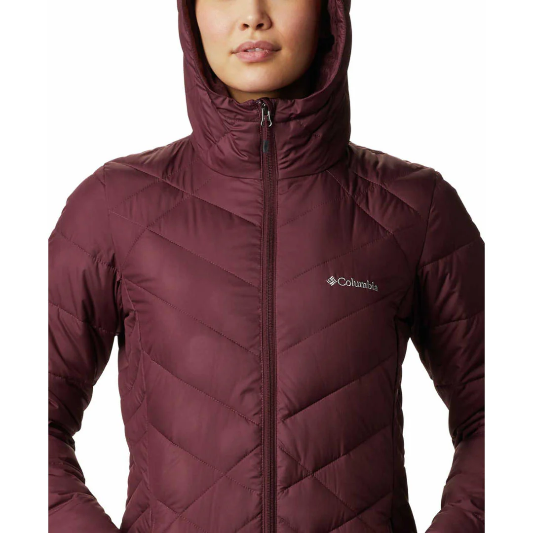 Columbia Women Maroon Heavenly Long Hooded Jacket - Image 2