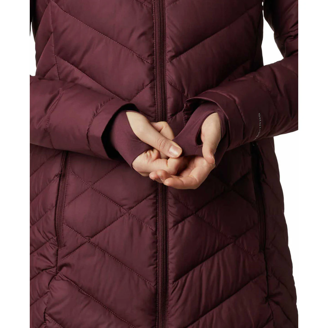Columbia Women Maroon Heavenly Long Hooded Jacket - Image 5