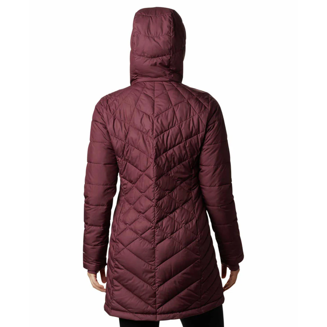 Columbia Women Maroon Heavenly Long Hooded Jacket - Image 6