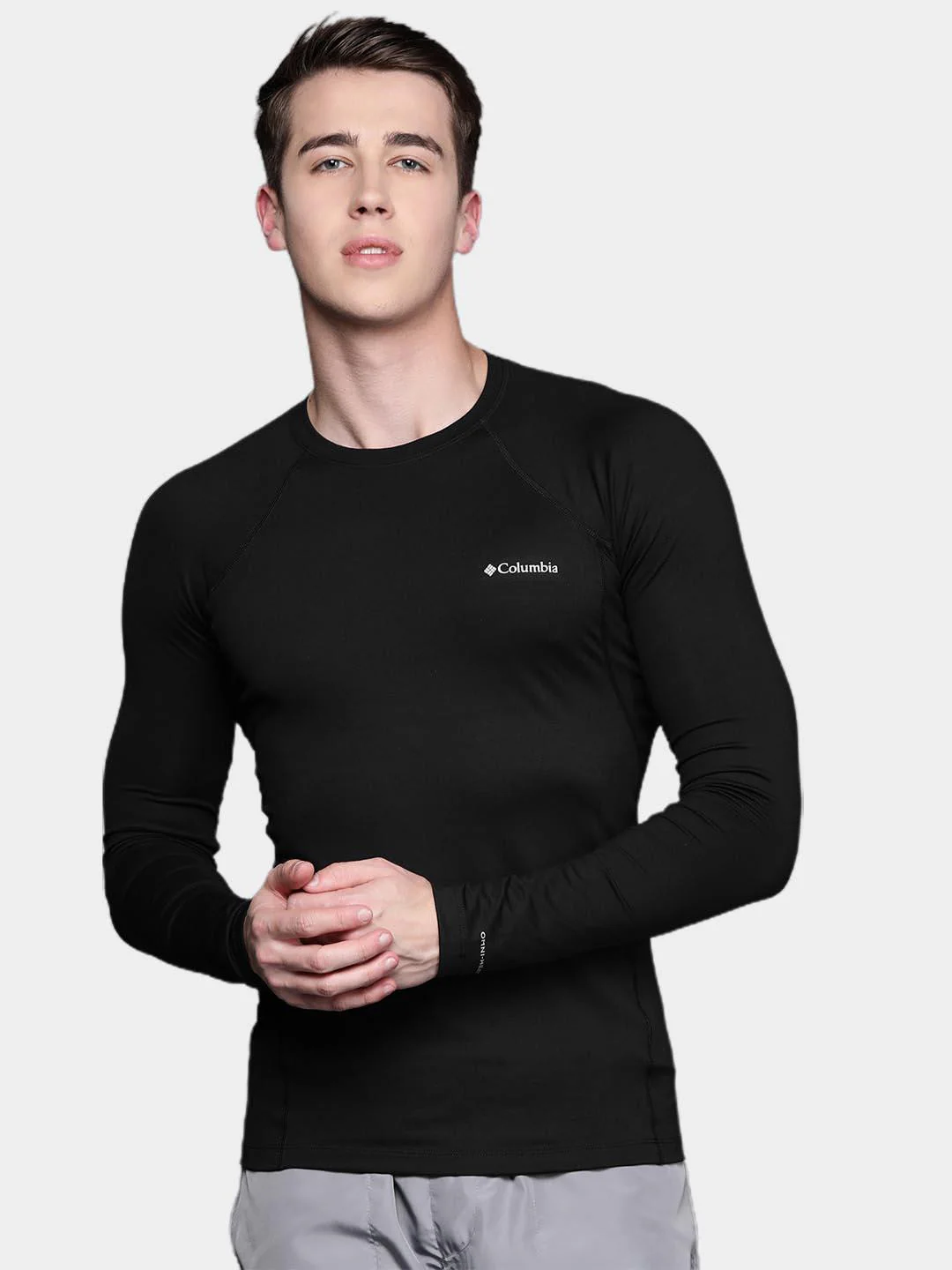 Columbia Men Black Heavyweight Stretch Long Sleeve Top (Non Returnable) - Image 8
