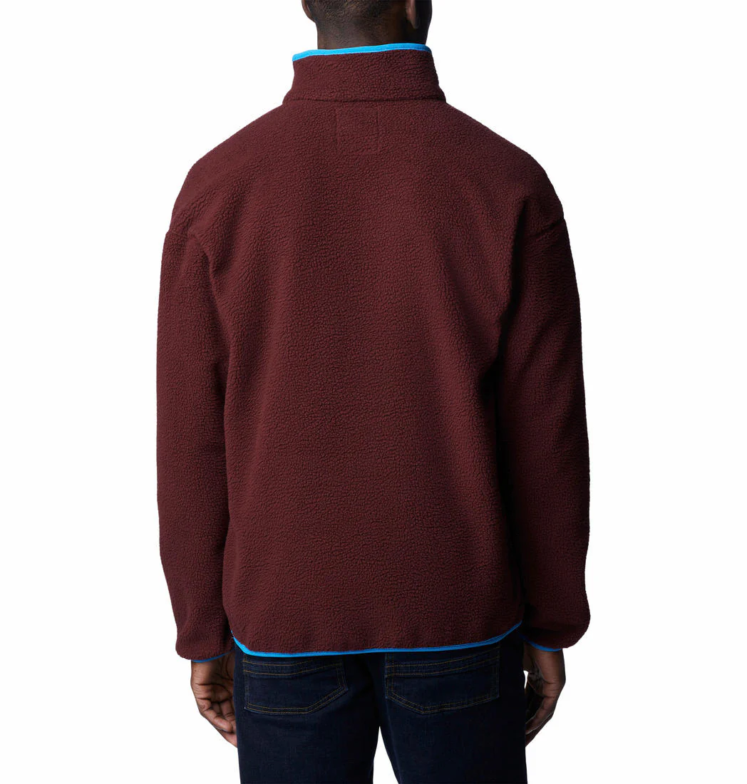 Columbia Men Maroon Helvetia Half Snap Fleece - Image 5