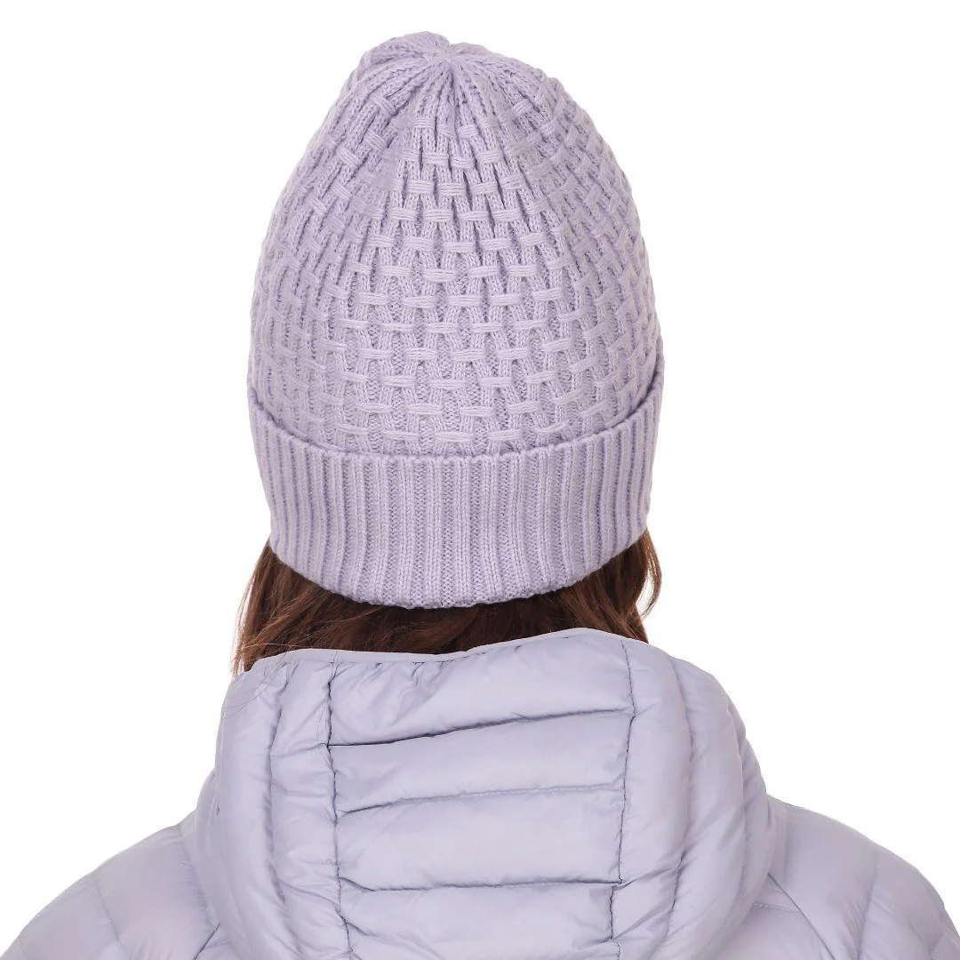Columbia Unisex Purple Hideaway Haven Cabled Beanie - Image 6