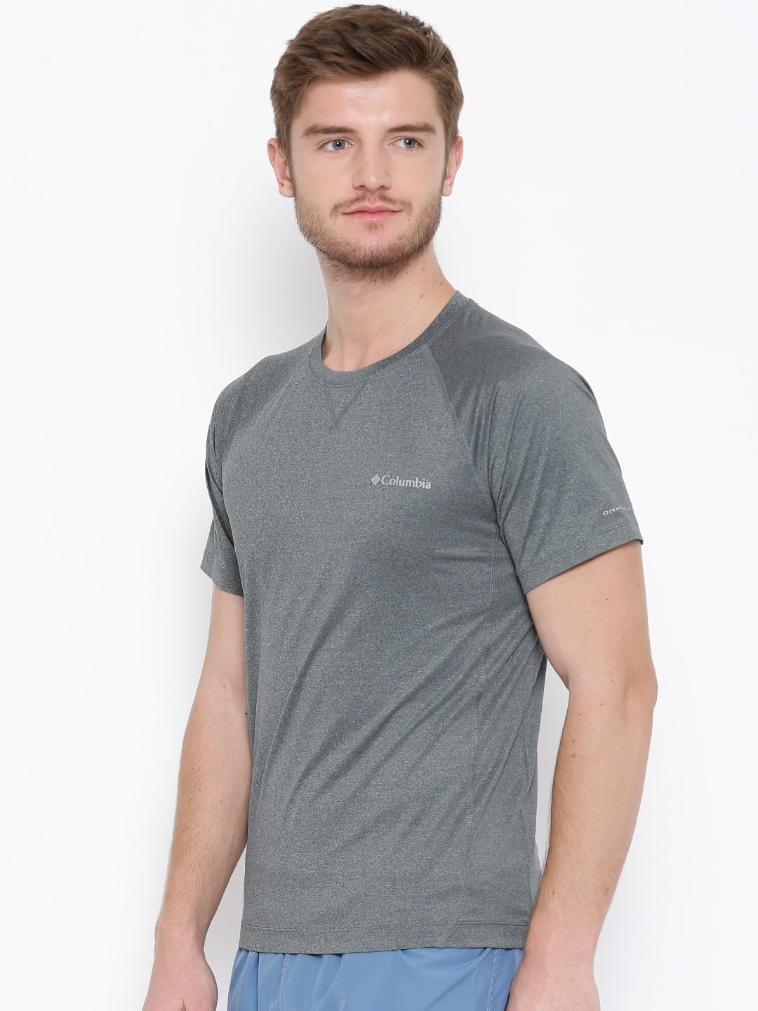 Columbia Men Grey High and Dry II Short Sleeve Shirt (Sun Protection) - Image 4
