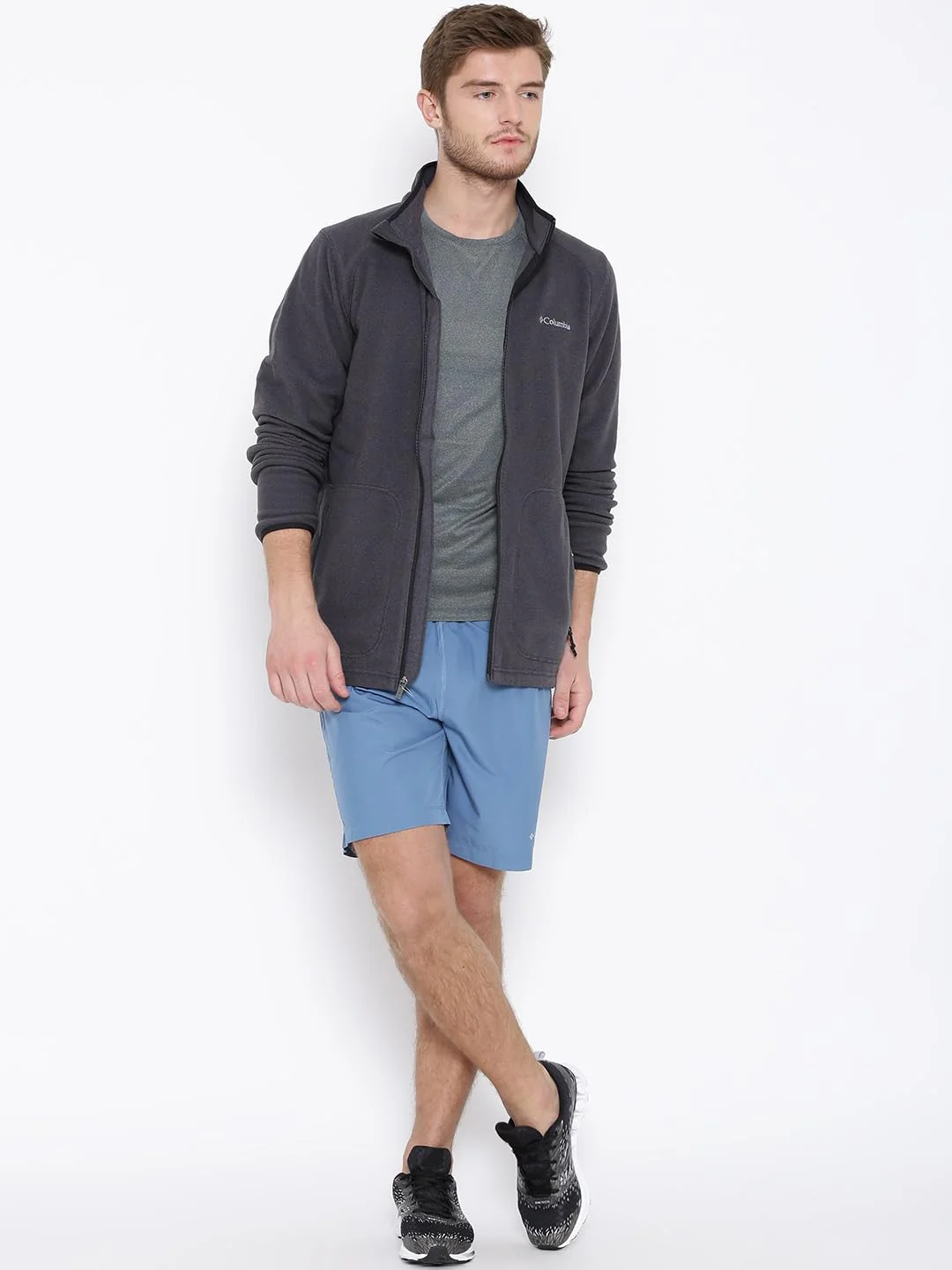 Columbia Men Grey High and Dry II Short Sleeve Shirt (Sun Protection) - Image 5