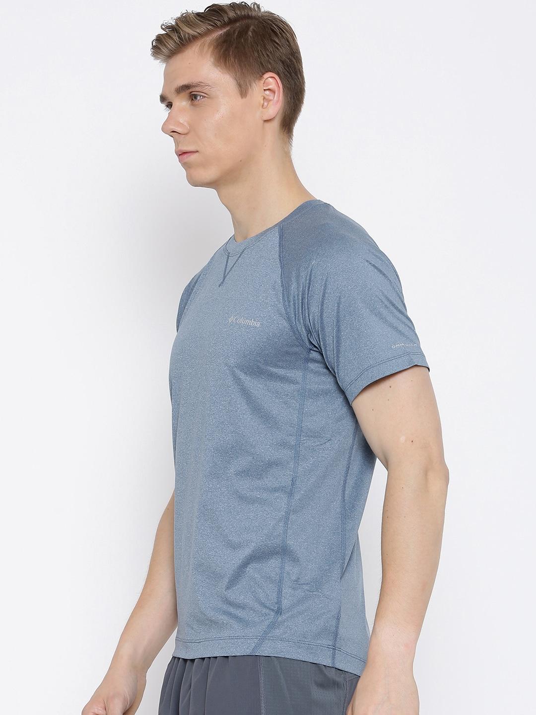Columbia Men Blue High and Dry II Short Sleeve Shirt (Sun Protection) - Image 2