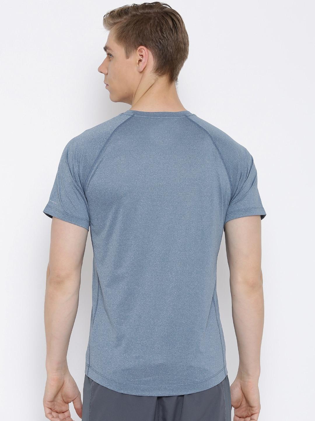 Columbia Men Blue High and Dry II Short Sleeve Shirt (Sun Protection) - Image 4
