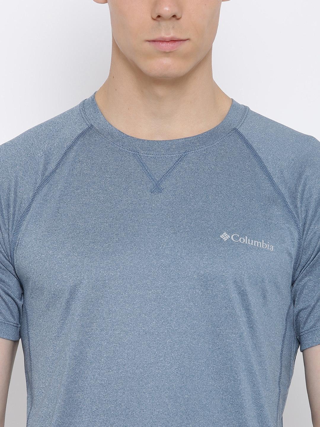 Columbia Men Blue High and Dry II Short Sleeve Shirt (Sun Protection) - Image 6