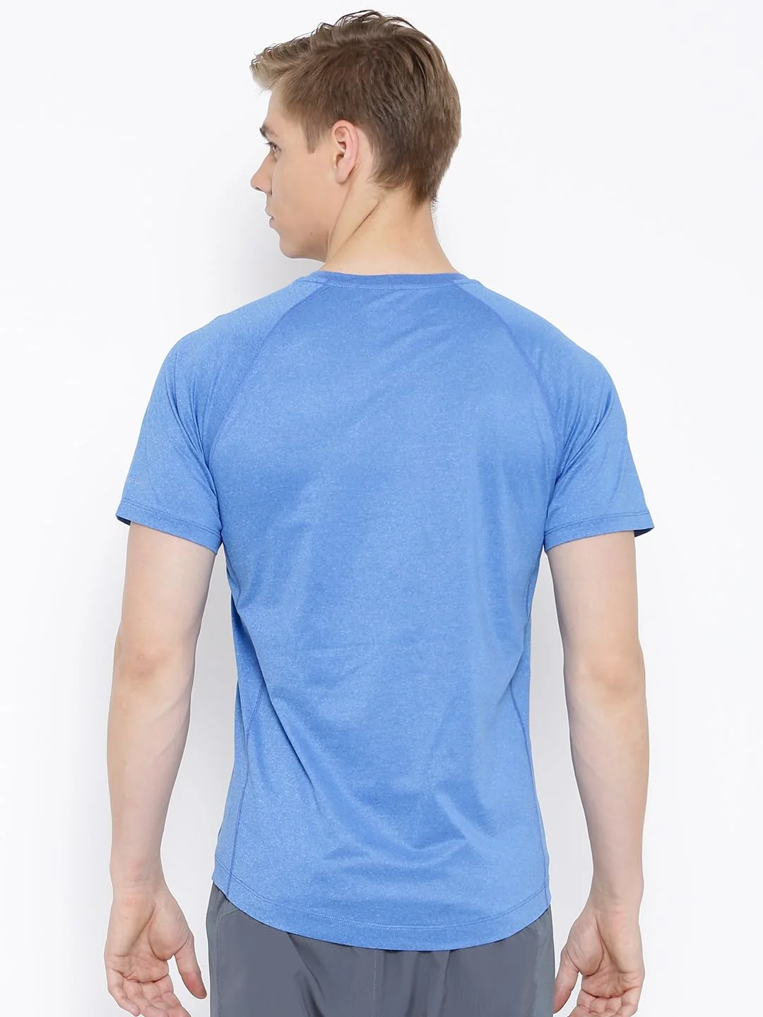 Columbia Men Blue High and Dry II Short Sleeve Shirt (Sun Protection) - Image 3