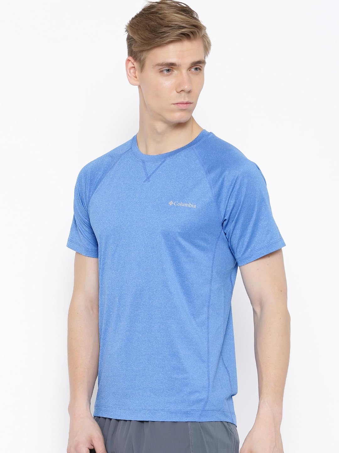 Columbia Men Blue High and Dry II Short Sleeve Shirt (Sun Protection) - Image 6