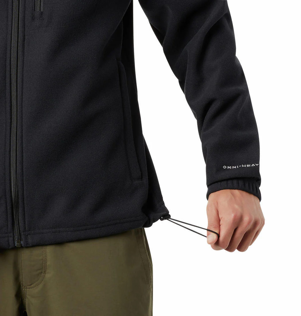 Columbia Men Black Hot Dots III Full Zip Fleece - Image 4