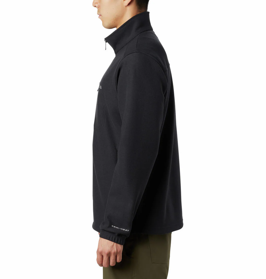 Columbia Men Black Hot Dots III Full Zip Fleece - Image 7