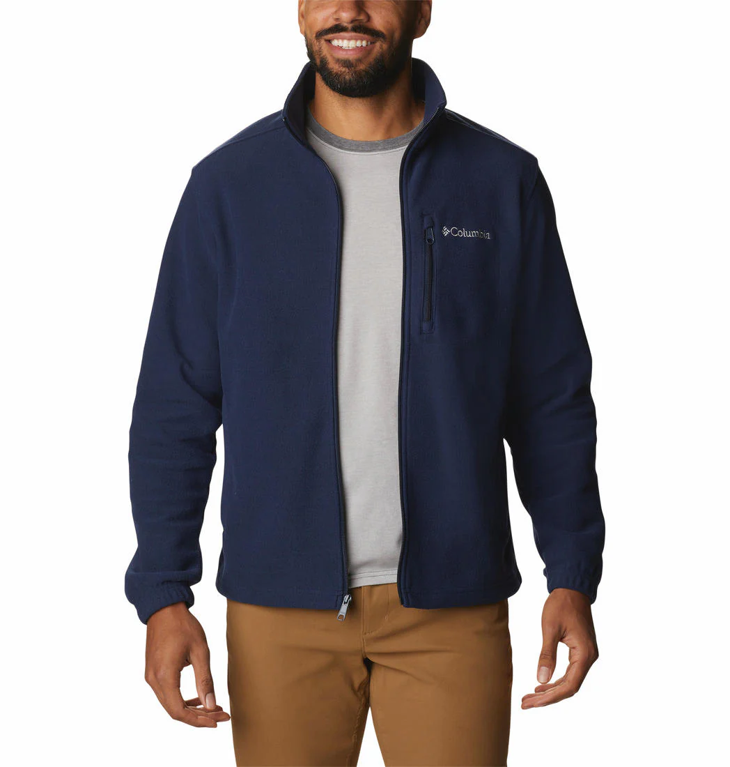 Columbia Men Blue Hot Dots III Full Zip Fleece - Image 4