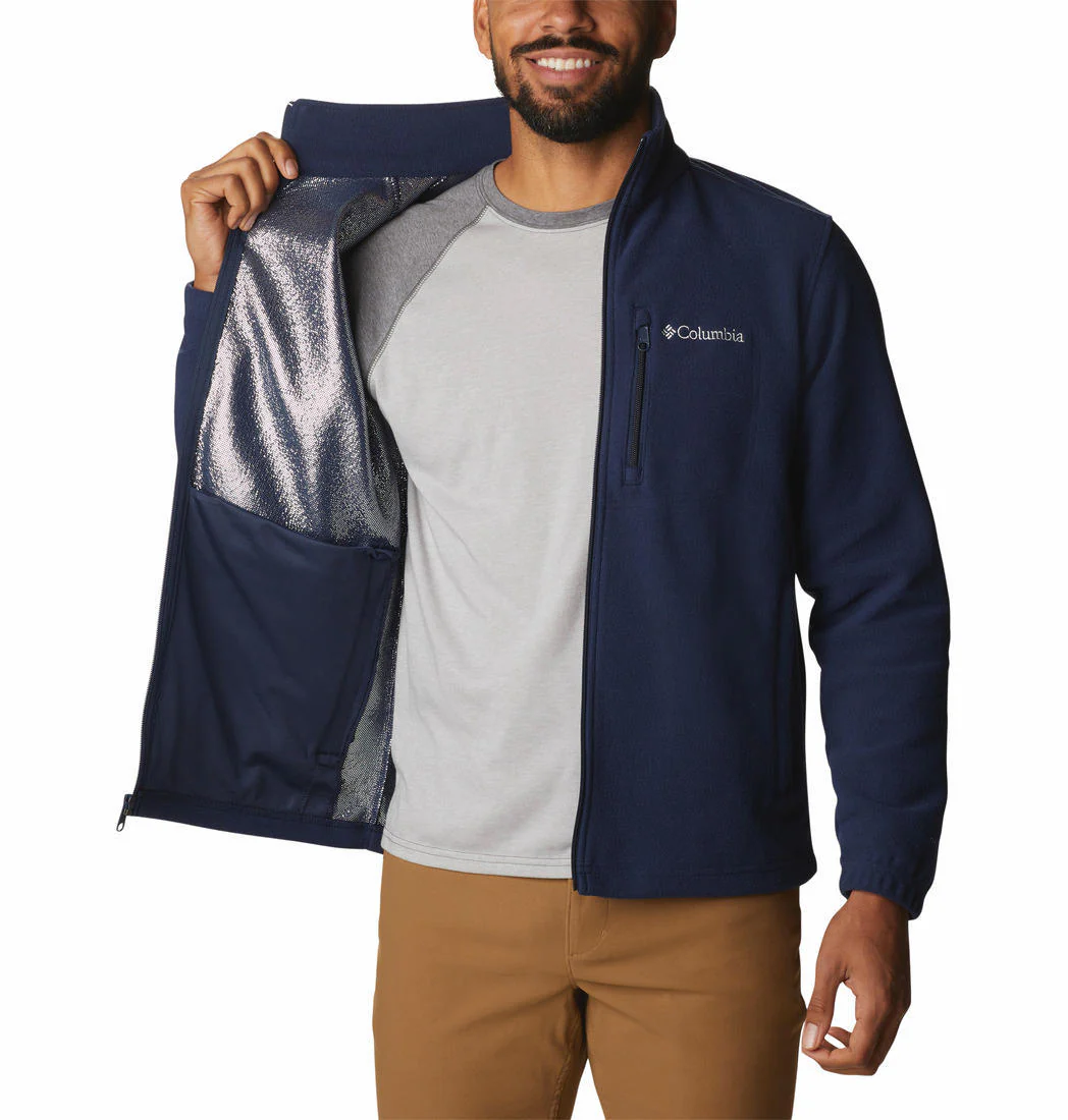 Columbia Men Blue Hot Dots III Full Zip Fleece - Image 6